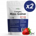 Atletic Food Гейнер Complex Mass Gainer (клубника) - 3000 грамм (2 шт по 1500 г)